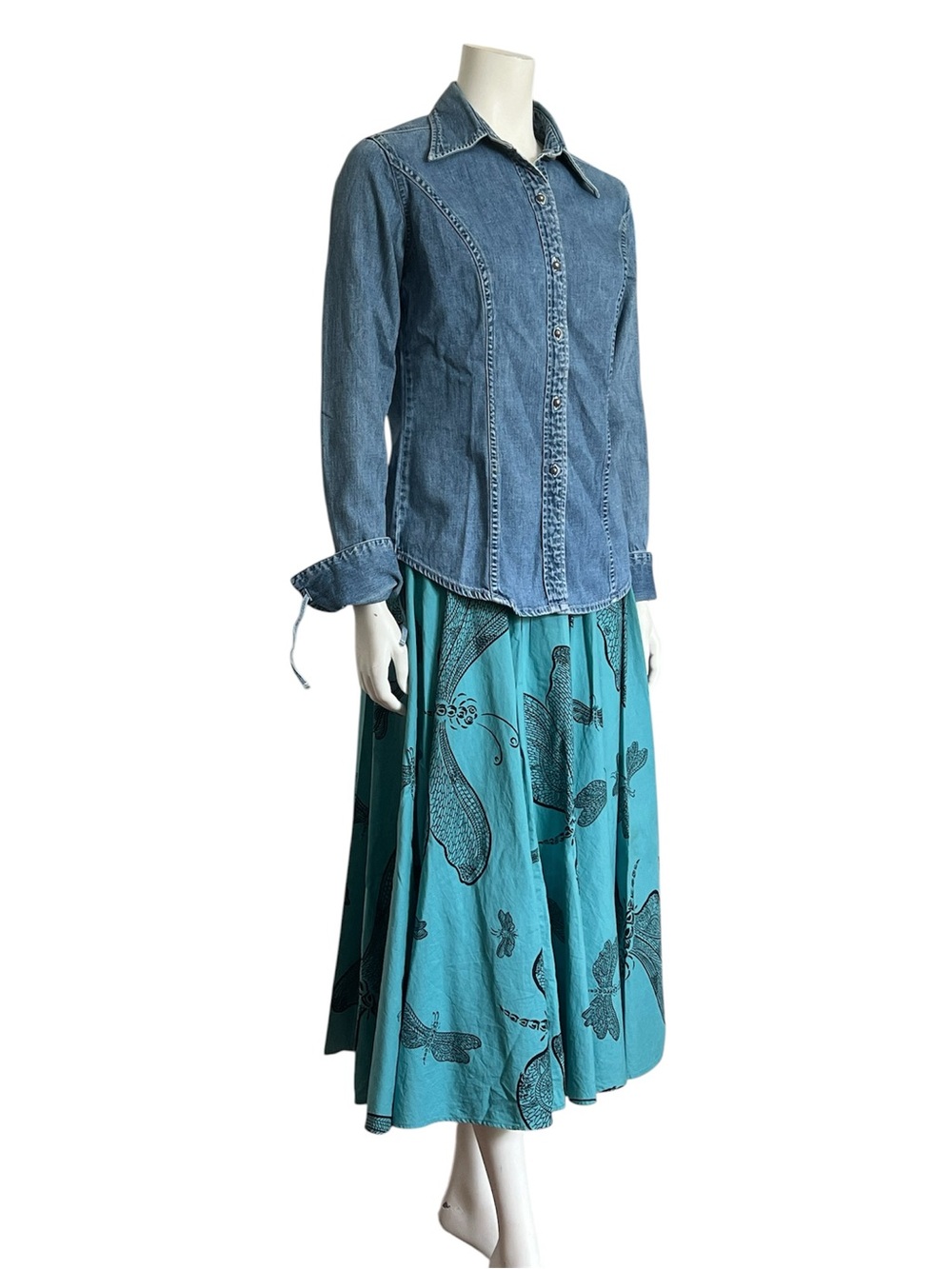 VINTAGE Gap Denim Button Up Shirt Jacket Size Small